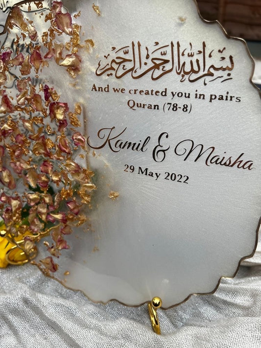 Personalized Wedding Resin Tray NH#27