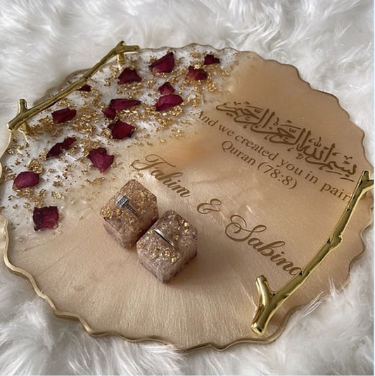 Personalized Wedding Resin Tray NH#20