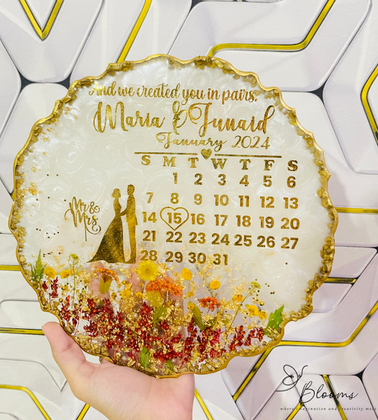 Personalized Calendar Plaque