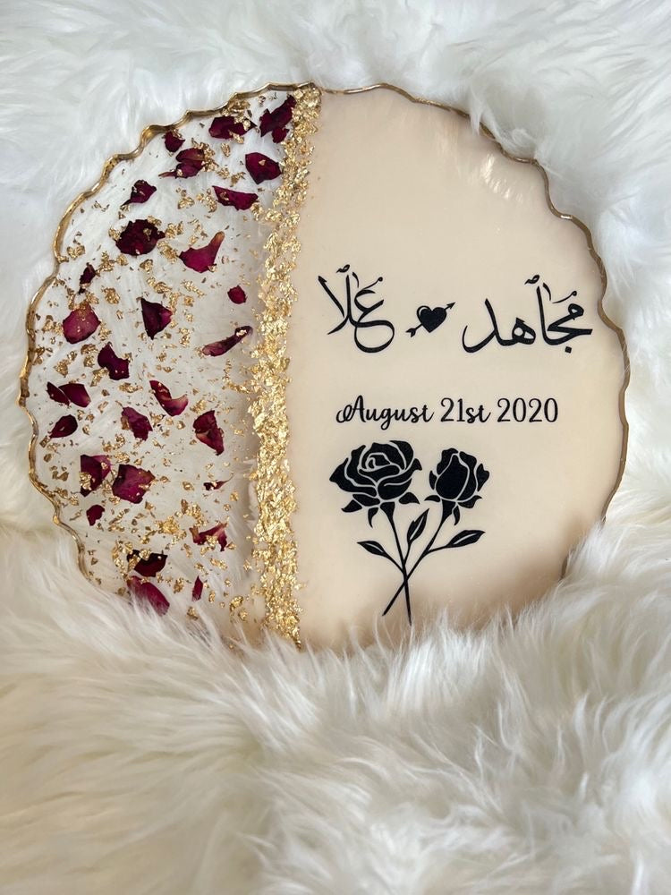 Personalized Wedding Resin Tray NH#22