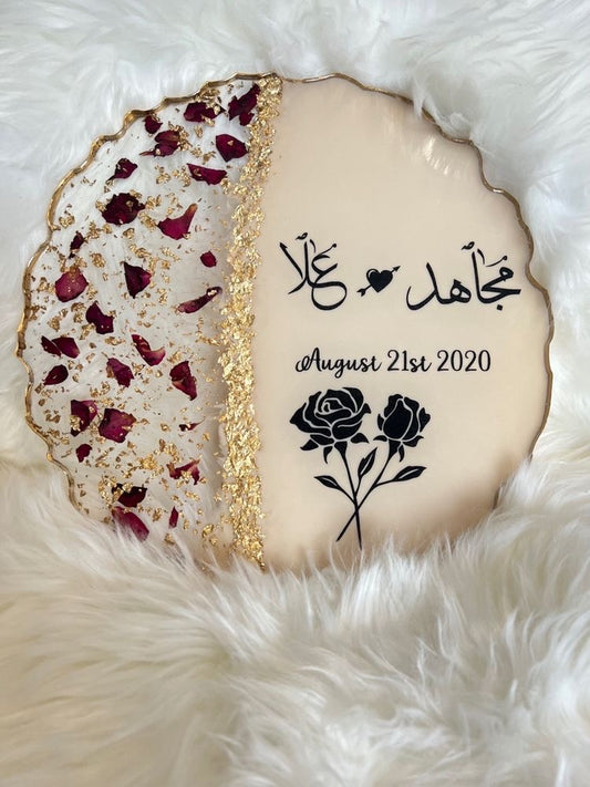 Personalized Wedding Resin Tray NH#22