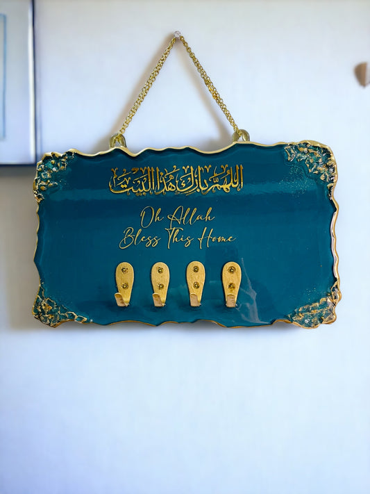 Handmade Key Hanger Made With Resin