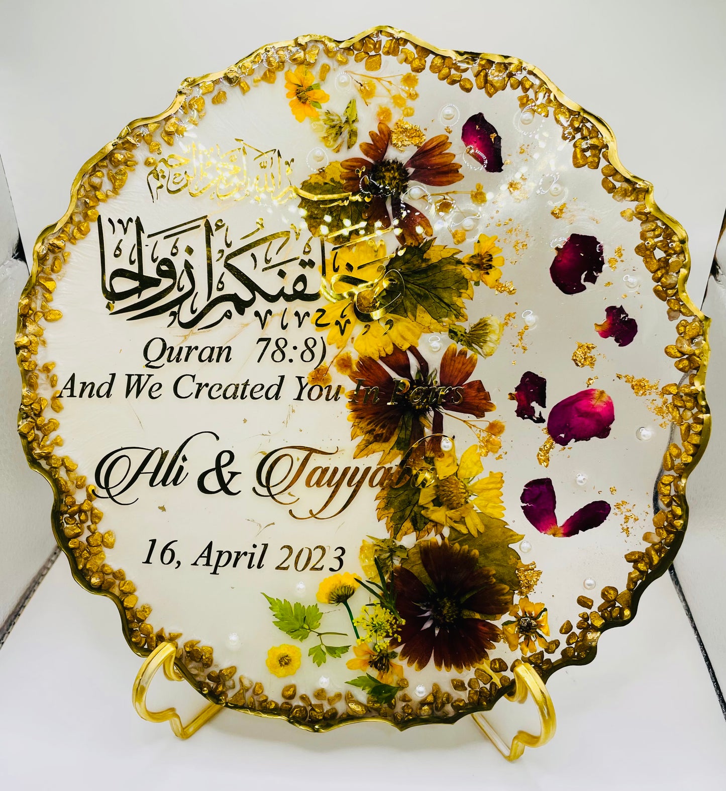 Personalized Wedding Resin Tray NH#12