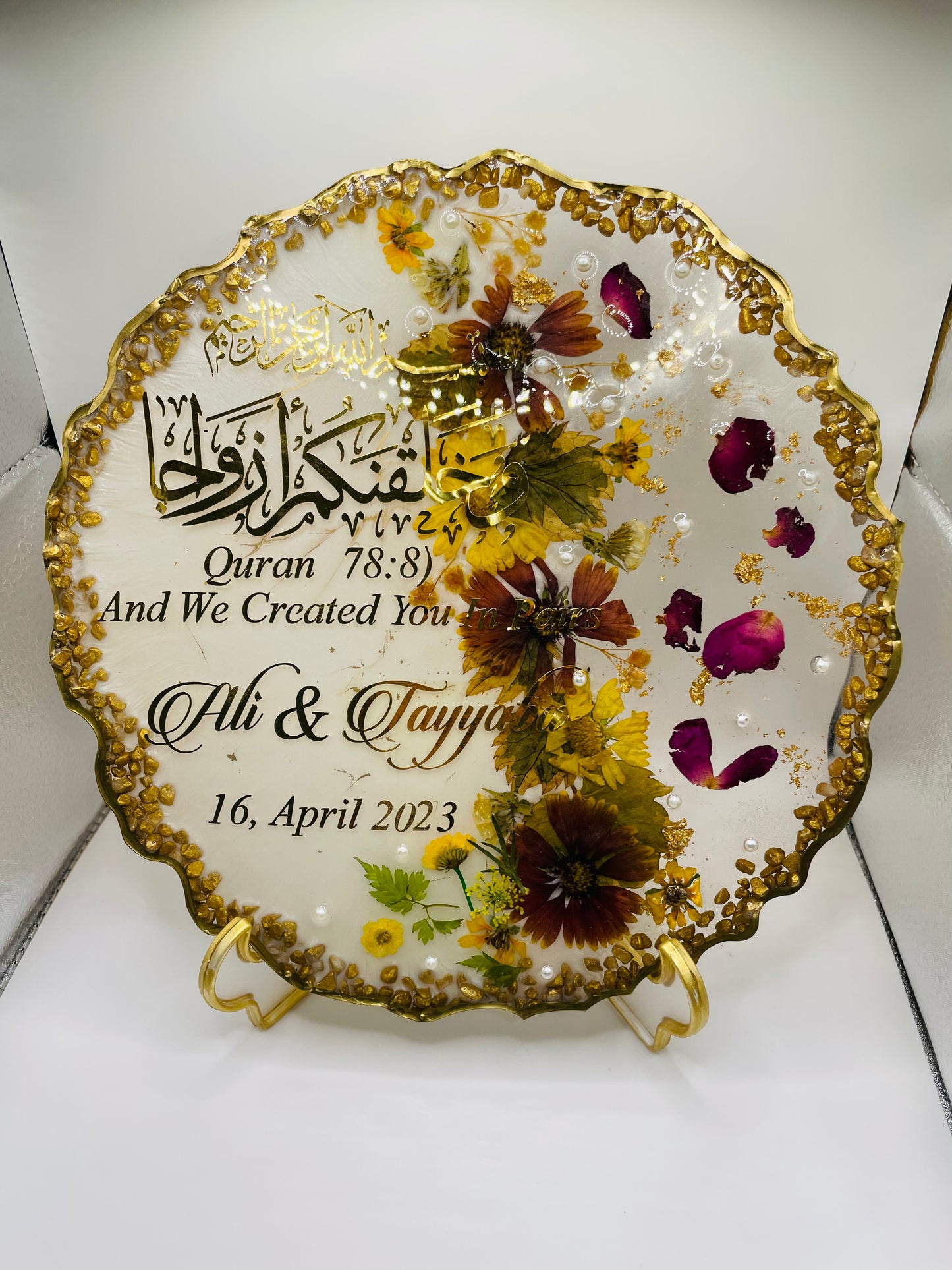 Personalized Wedding Resin Tray NH#12