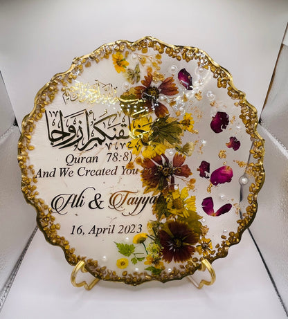 Personalized Wedding Resin Tray NH#12