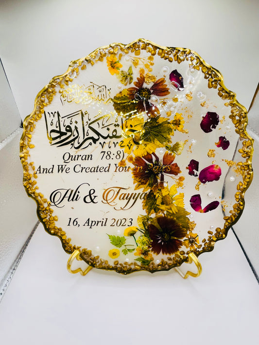 Personalized Wedding Resin Tray NH#12