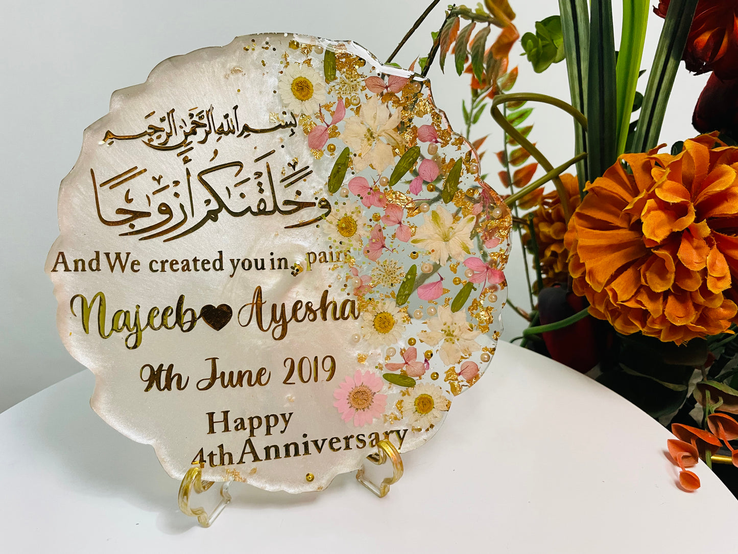 Personalized Wedding Resin Tray NH#09