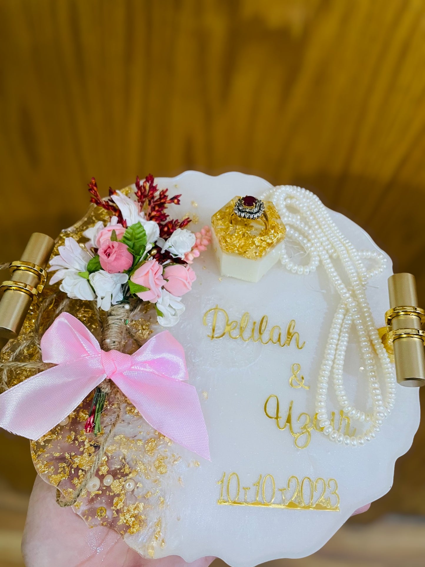 Personalized Wedding Resin Tray NH#31