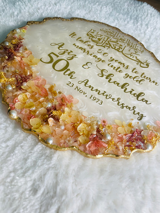 Personalized Wedding Resin Tray NH#37